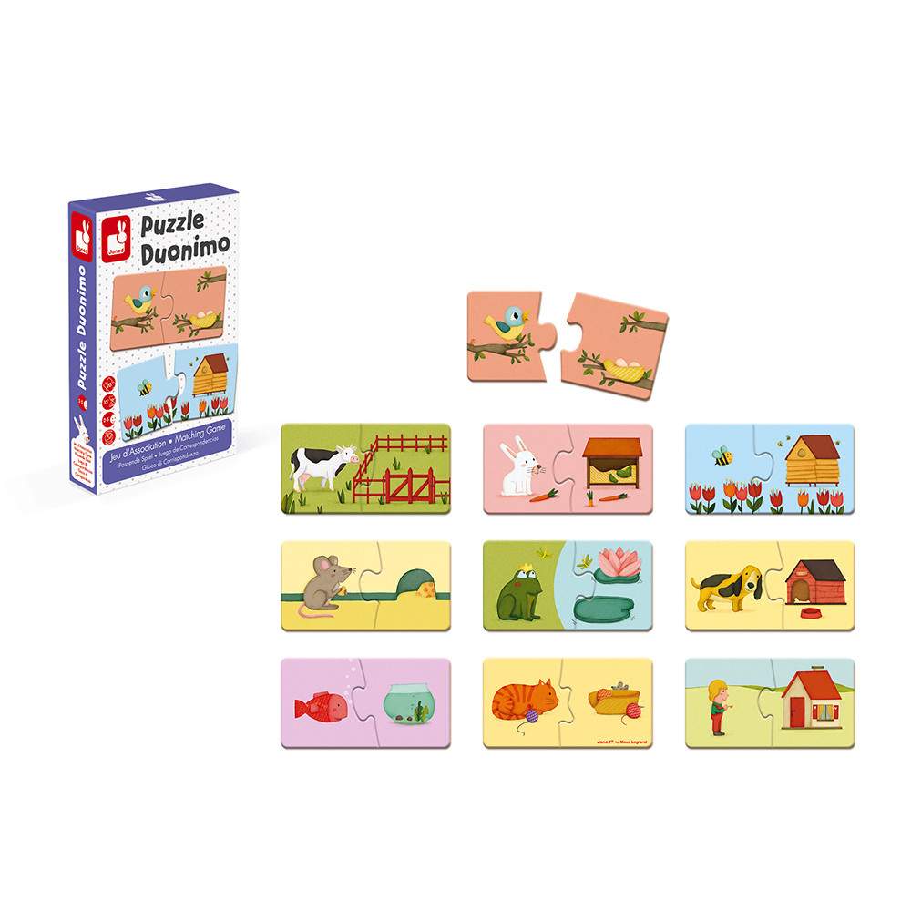Puzzle Duonimo Gioco di Corrispondenza Janod
