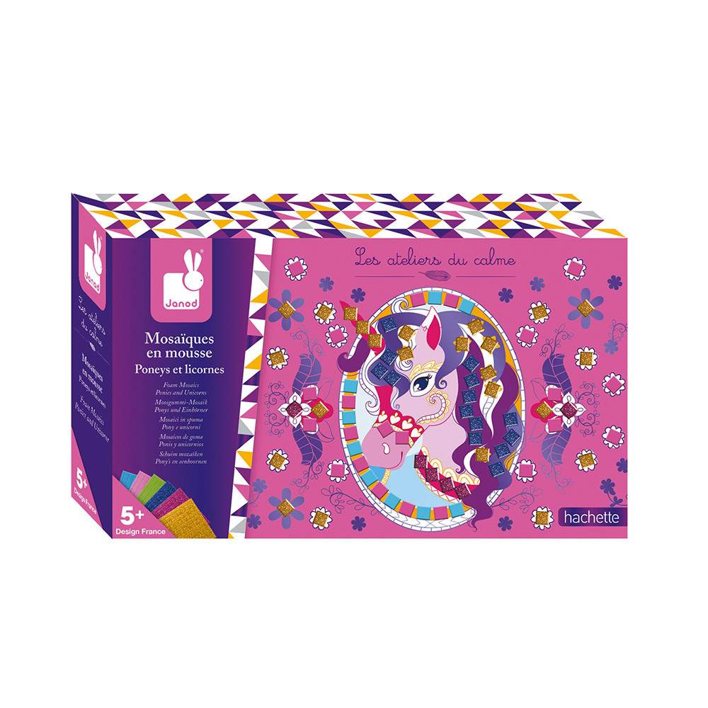 Moisaici Schiuma Pony Unicorni Janod