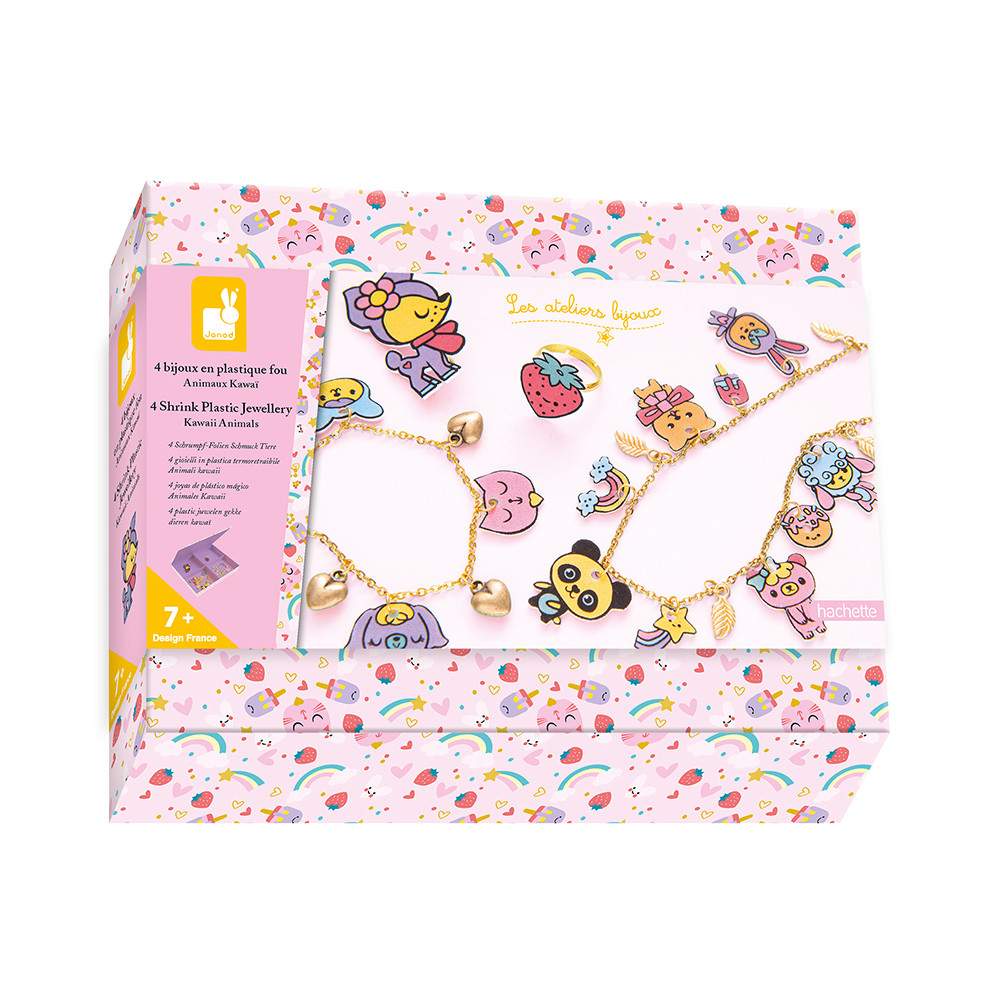 Gioielli In Plastica Termoretraibile Animali Kawaii Janod
