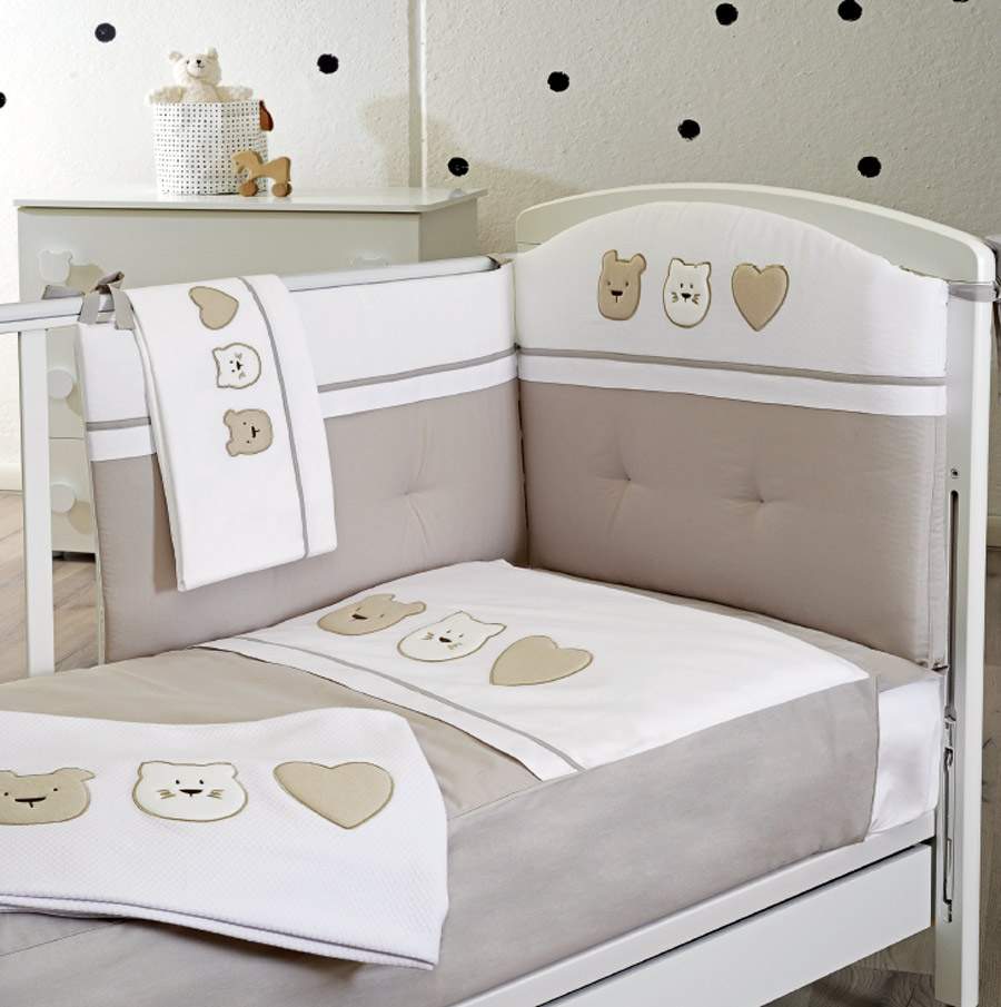 Corredo Letto 3 Pezzi Cuoricino Cuoricini