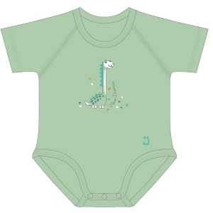 Body taglia unica cotone biologico 0-36m Long Neck J Bimbi