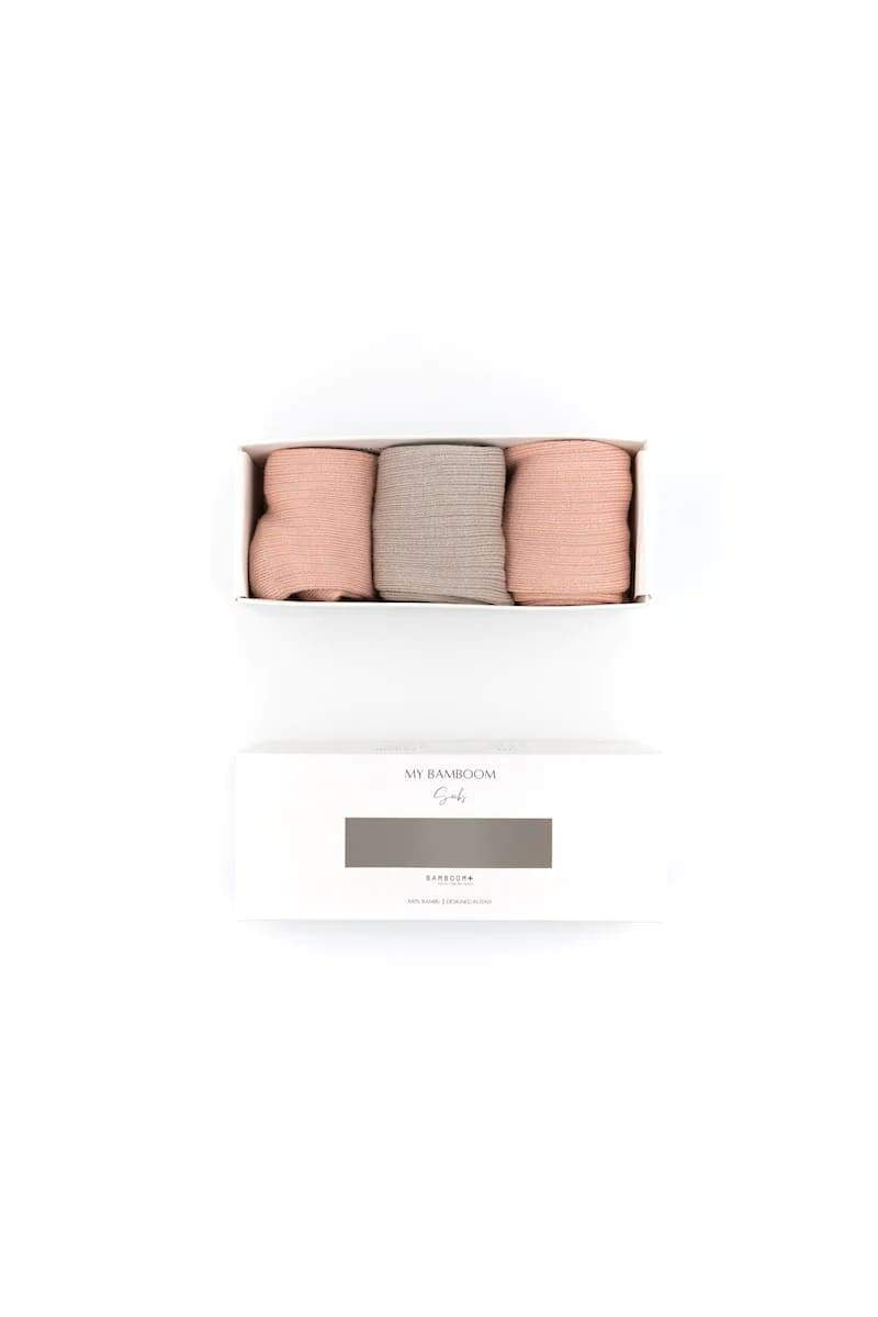 Gift Box Calze Antiscivolo 3 Pezzi Bamboom