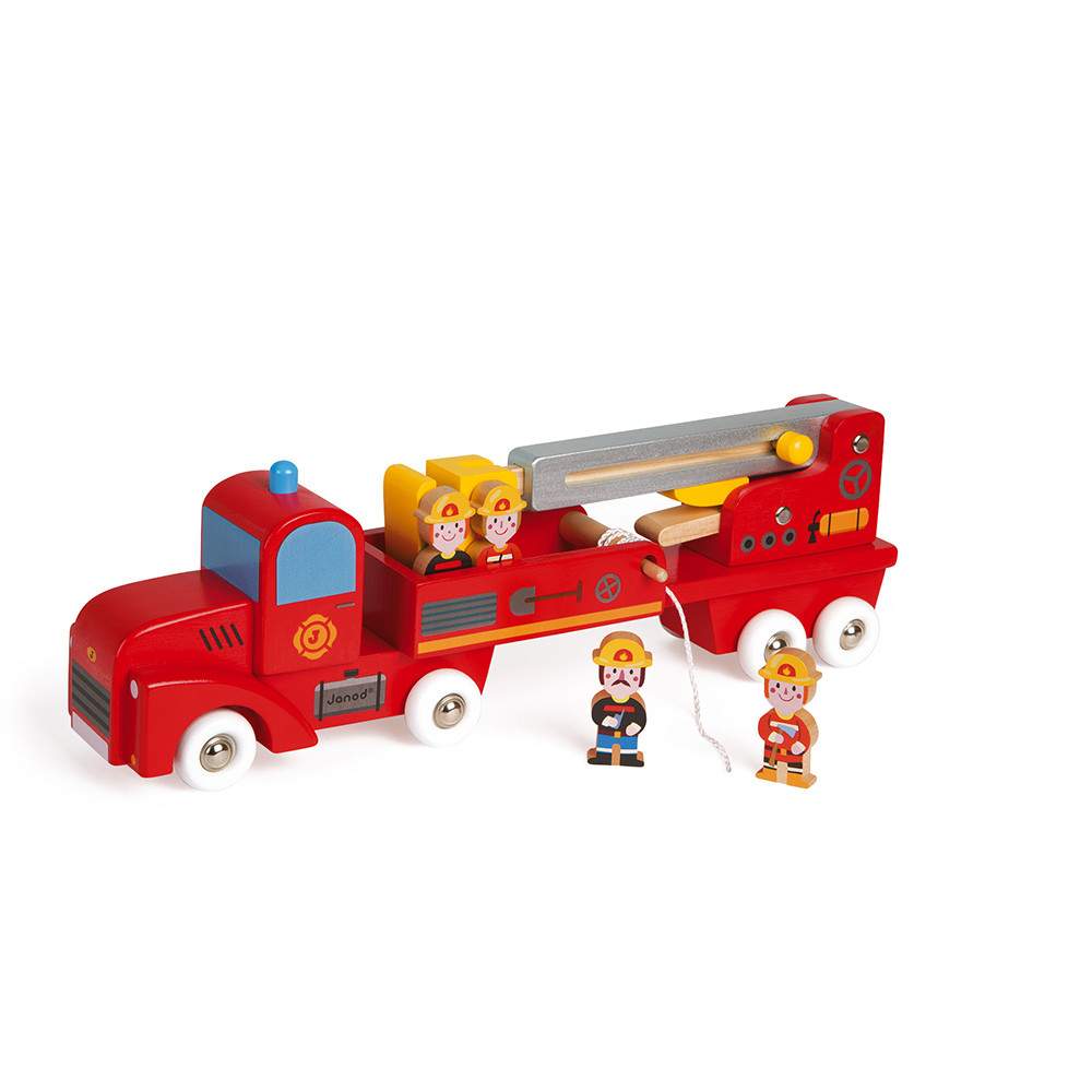 Camion dei Pompieri Gigante in Legno Janod