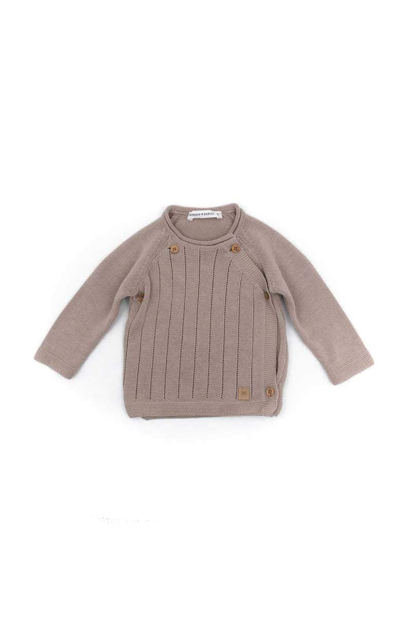 Maglia Incrociata Trattini Knitted Bamboom