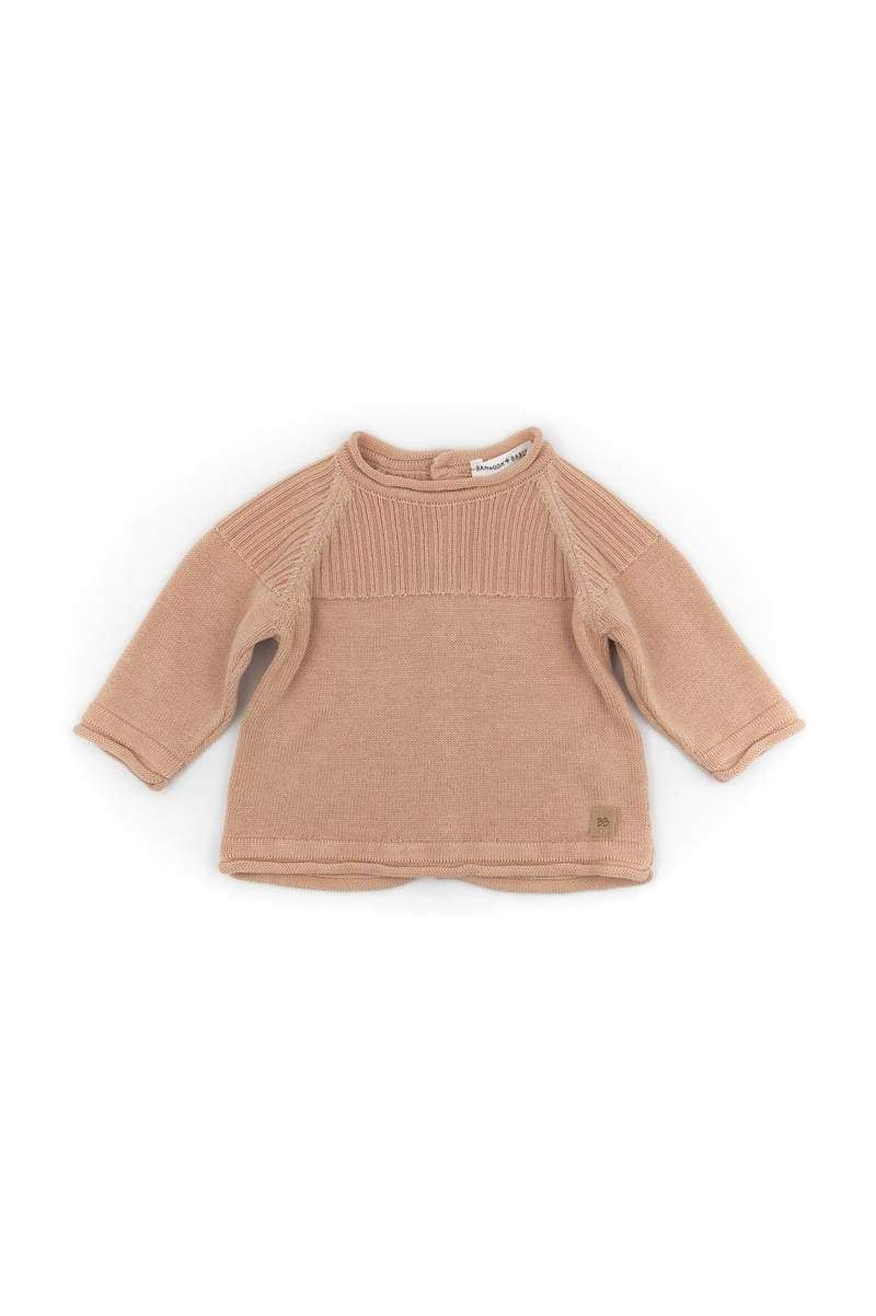 Maglia Apertura Dietro a Costine Knitted Bamboom