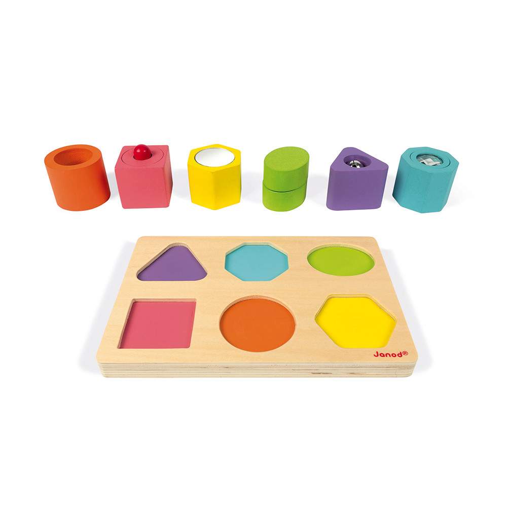 Puzzle 6 Cubi Sensoriali I Wood Janod