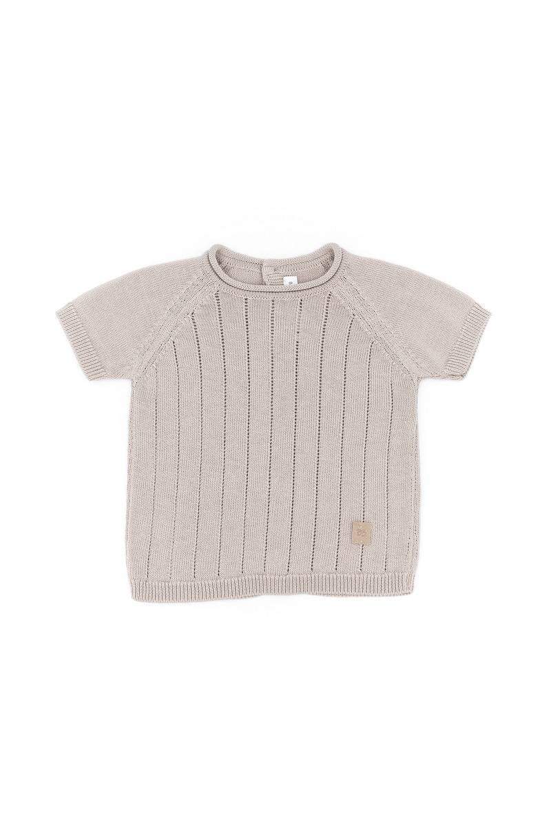Maglia Maniche Corte Righe Knitted Bamboom