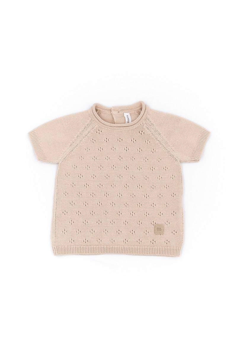 Maglia Maniche Corte Traforata Knitted Bamboom