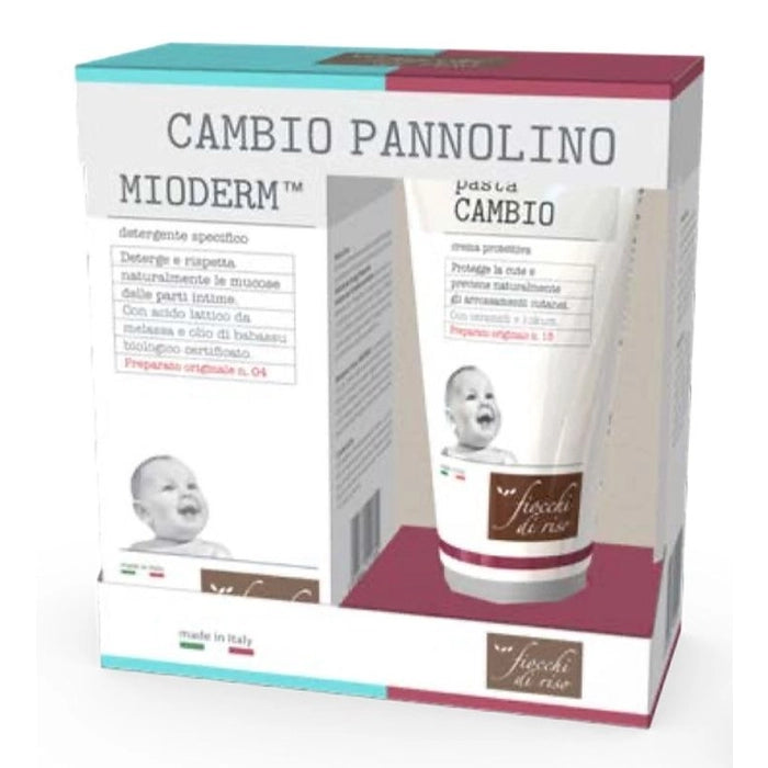 Fiocchi di Riso Cambio Pannolino Detergente Intimo + Pasta Cambio