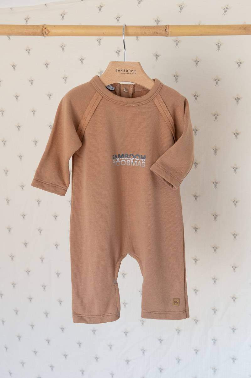 Tutina raglan Camel con logo Bamboom