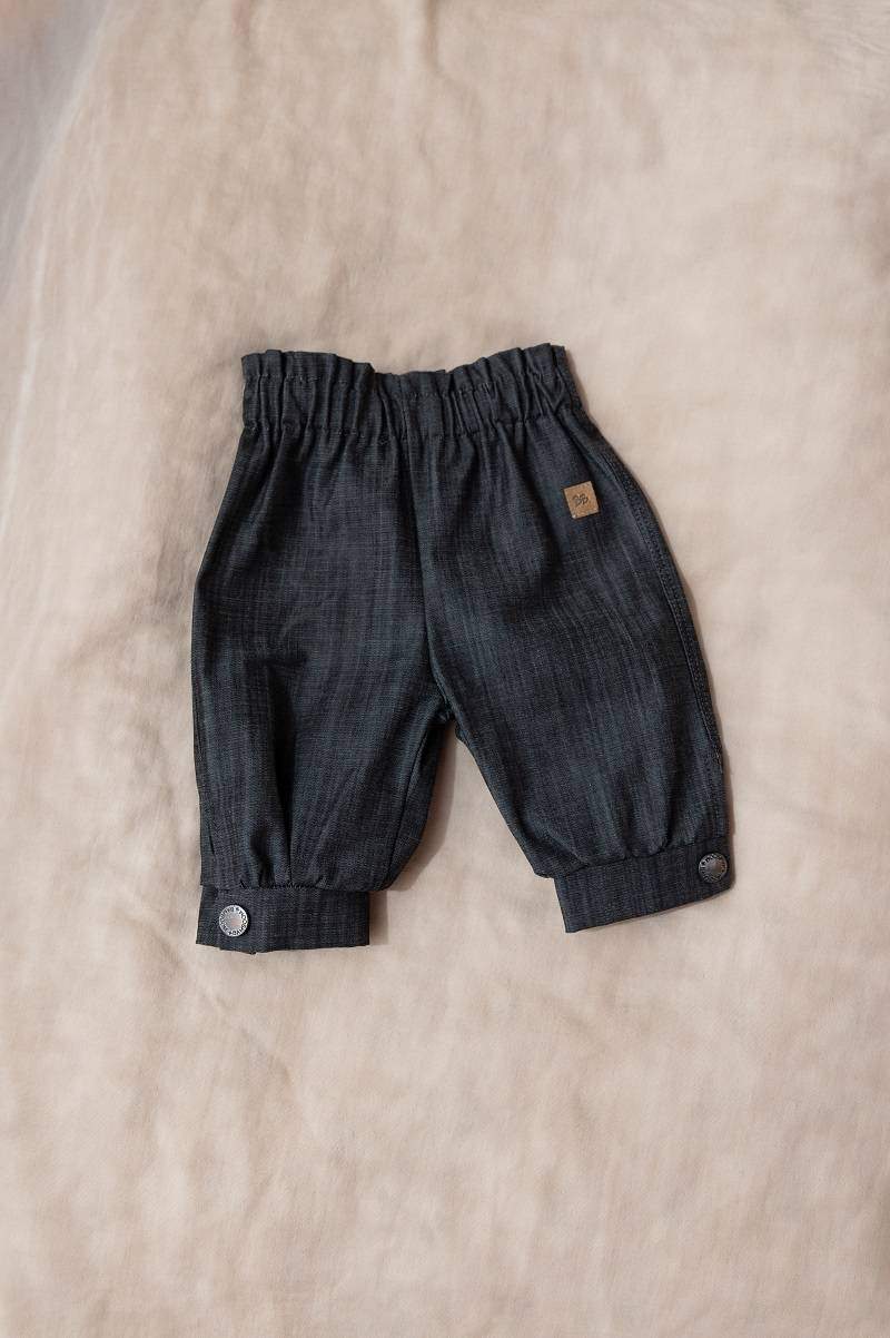 Pantalone a caramella bimba Dark Grey Bamboom