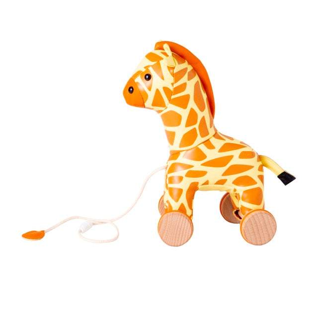 Pupazzo trainabile con ruote Gina la giraffa Little Big Friends