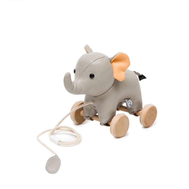 Pupazzo trainabile con ruote Vincenzo l’Elefante Little Big Friends