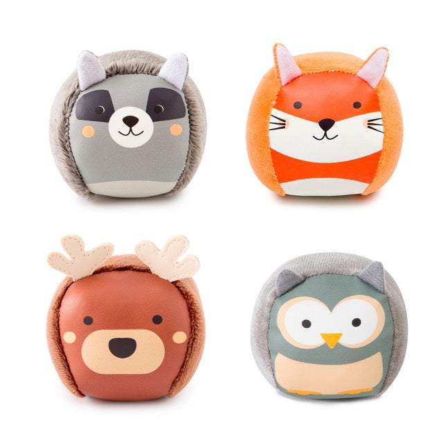 Set 4 palle di peluche Dooballs Forest Little Big Friends