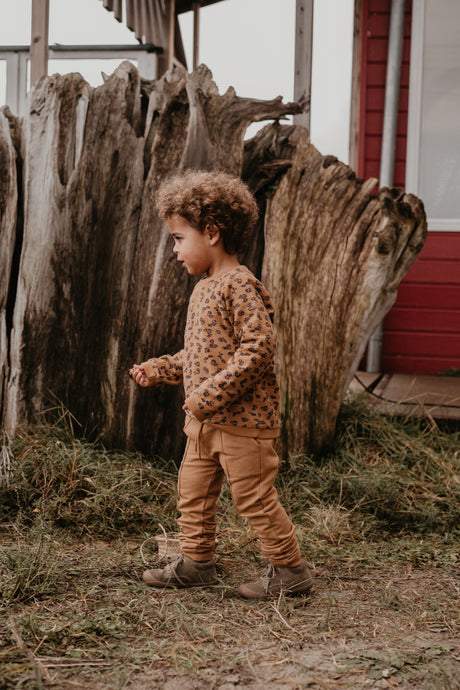 Jogging pants sweat caramel brown Riffle Amsterdam