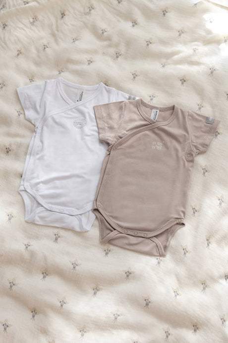 Body Maniche Corte Cammello 2 pz Bamboom