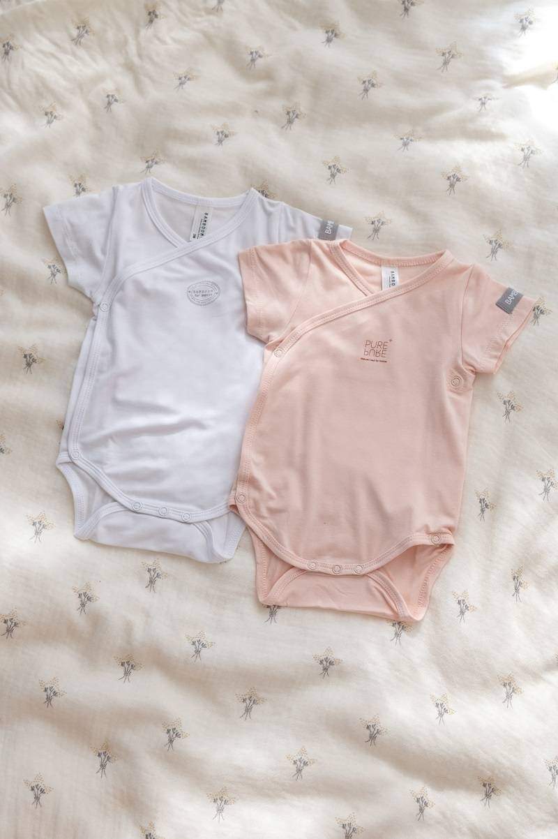 Body Maniche Corte Rosa 2 pz Bamboom