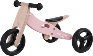 Triciclo in legno e bici senza pedali 2in1 Rider FreeON