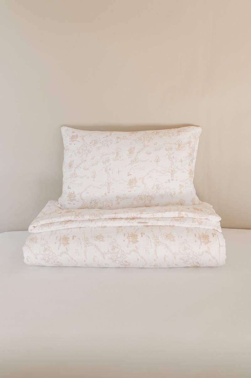 Copripiumino 100x140cm con federa Nude old pink Bamboom