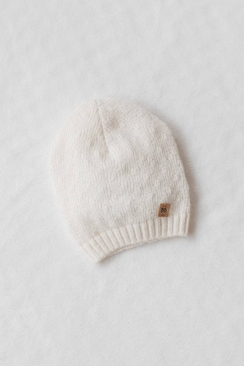 Cappellino fatto a maglia trama 1 Offwhite Bamboom