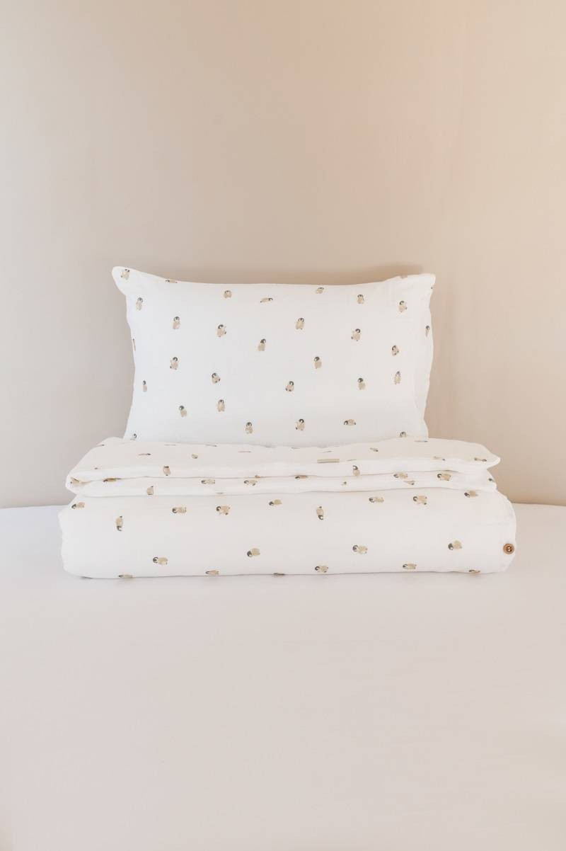 Copripiumino 100x140cm con federa Penguin Bamboom