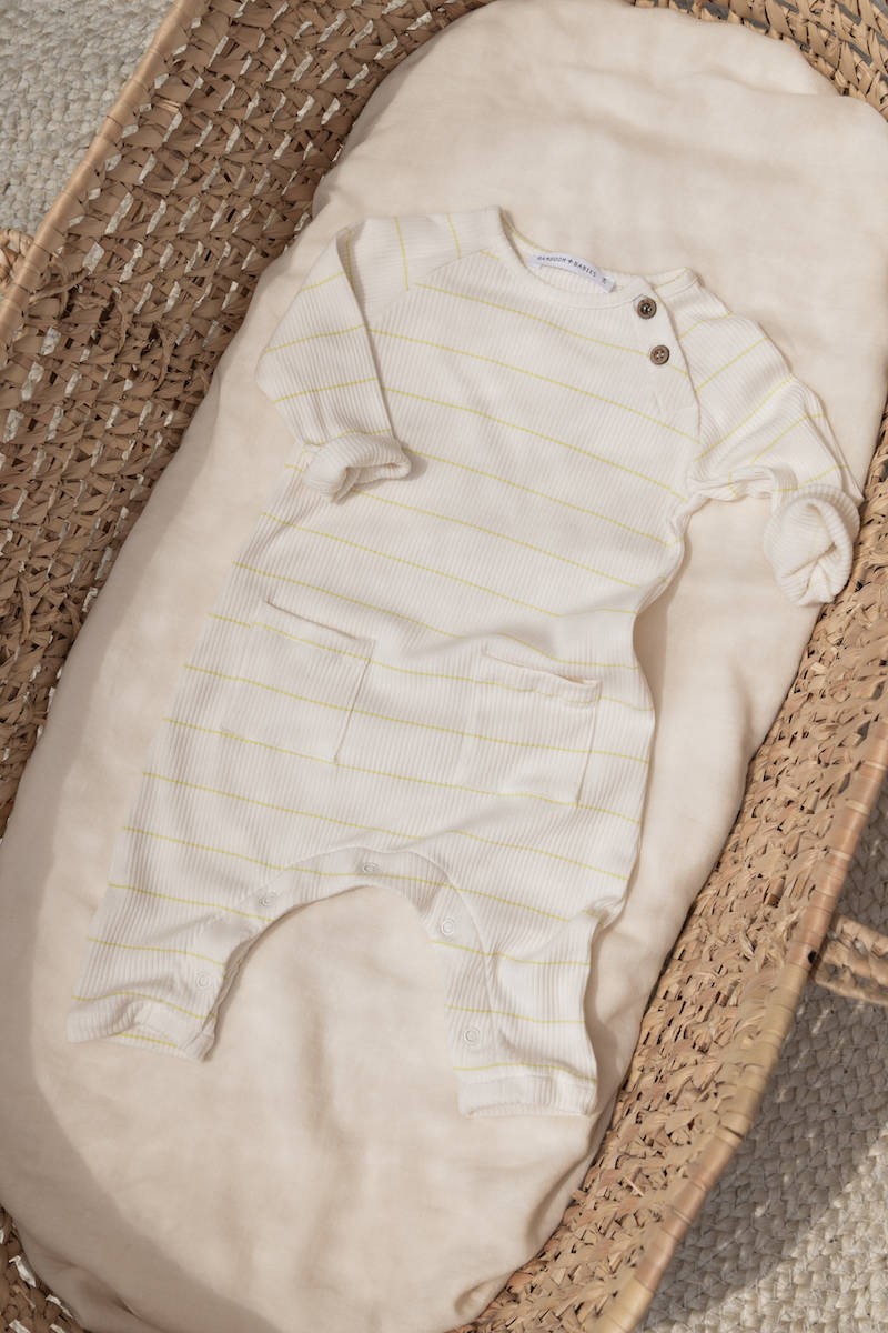 Tutina senza piedi Stripe Bamboom