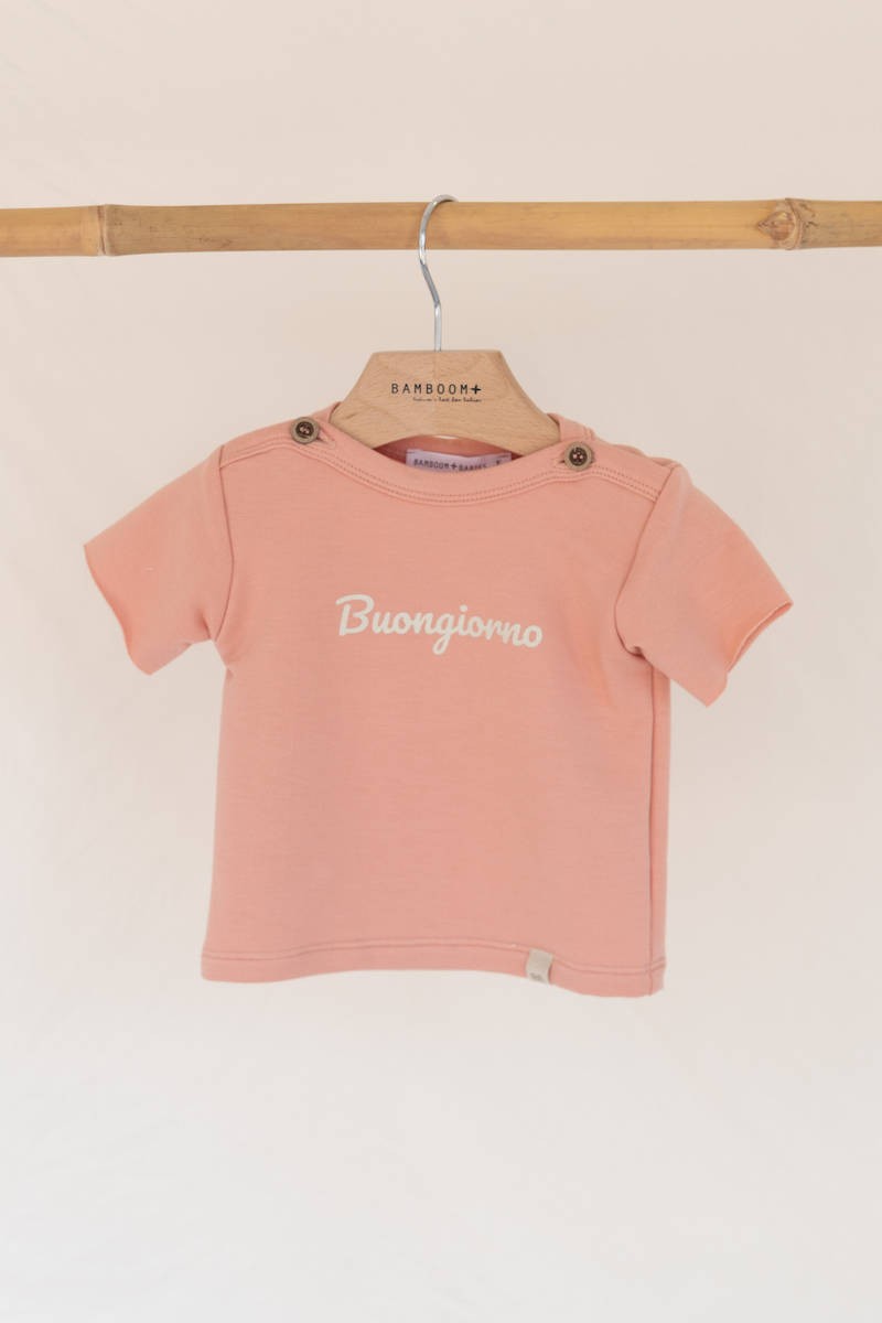 Shirt MC con stampa e bottoncini sulle spalle Bamboom