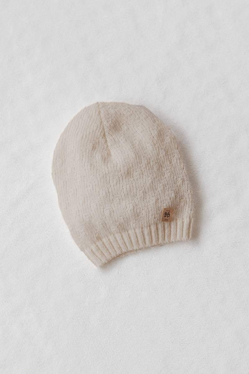 Cappellino fatto a maglia trama 1 Cammello Bamboom