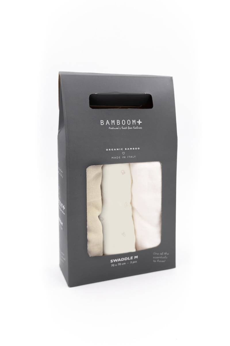 Swaddle Muslin Medium Bamboom 3 Pack 70x70 cm