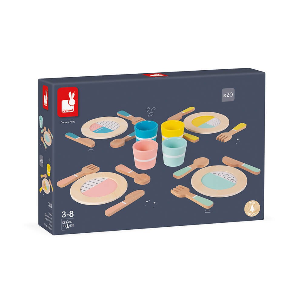 Set stoviglie in legno Janod