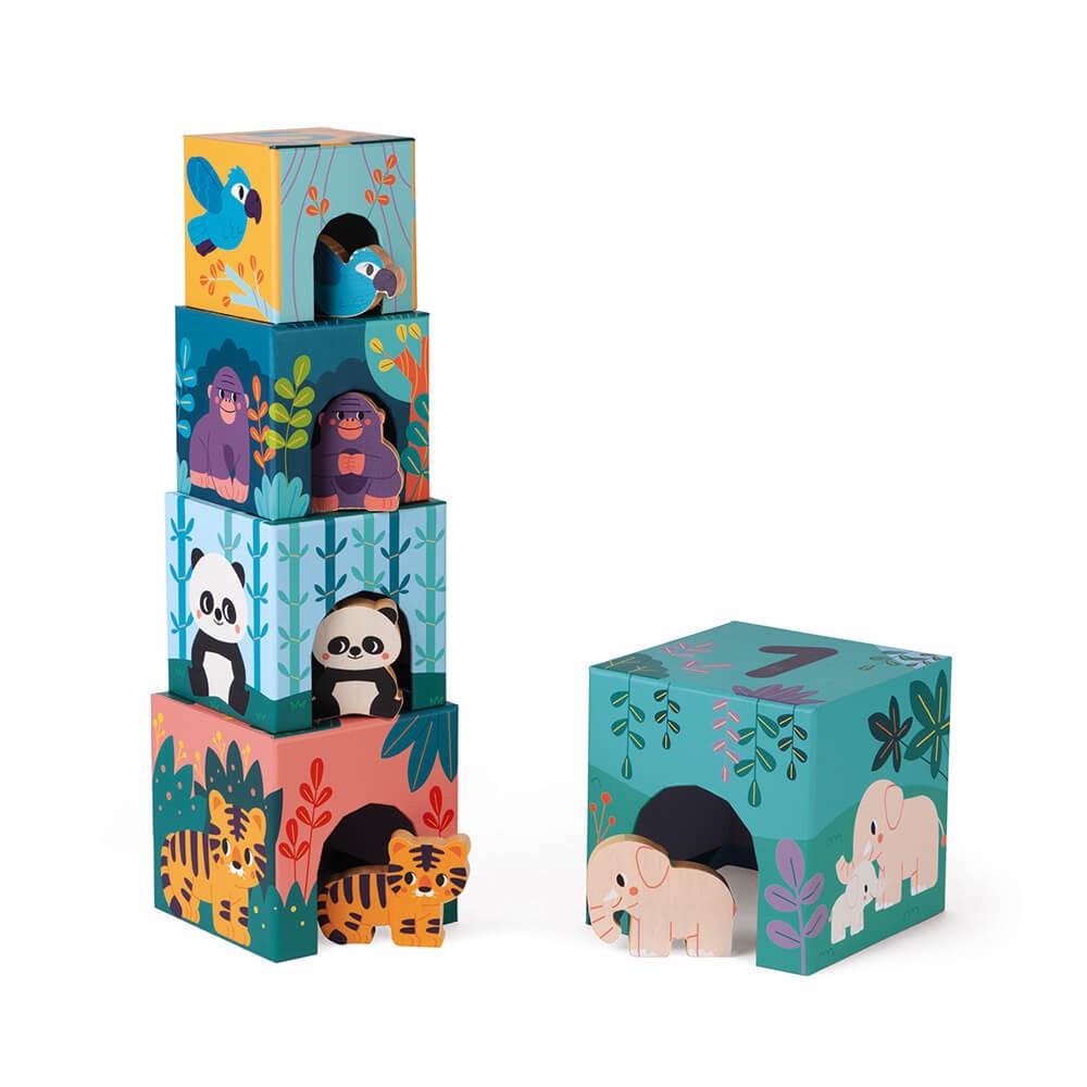Piramide in cartone e personaggi in legno WWF® Janod