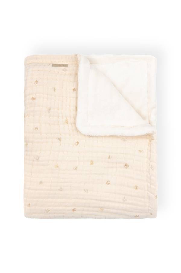 Coperta per lettino 100X150 + lato in peluche Bamboom