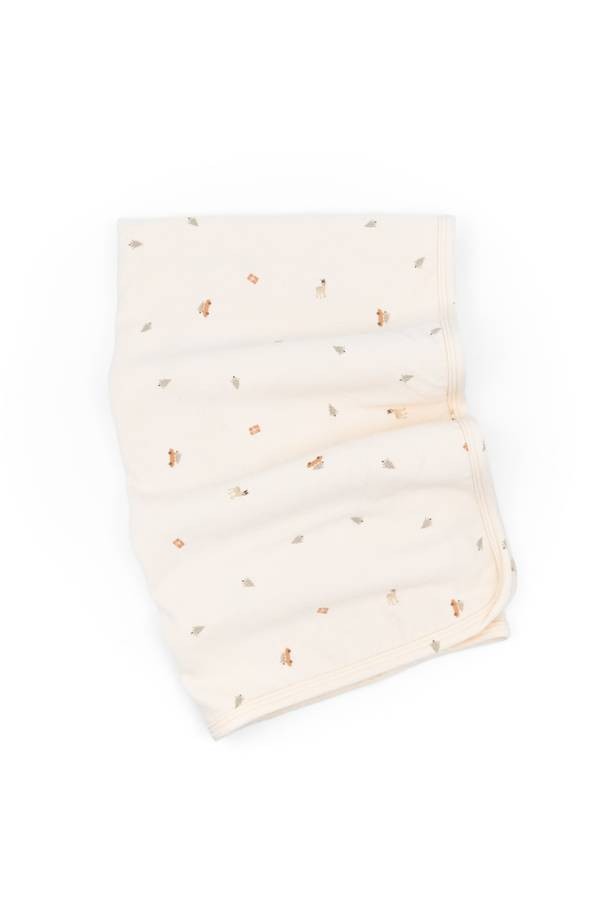 Coperta clinica neonato Pure 75x100 Natale Bamboom