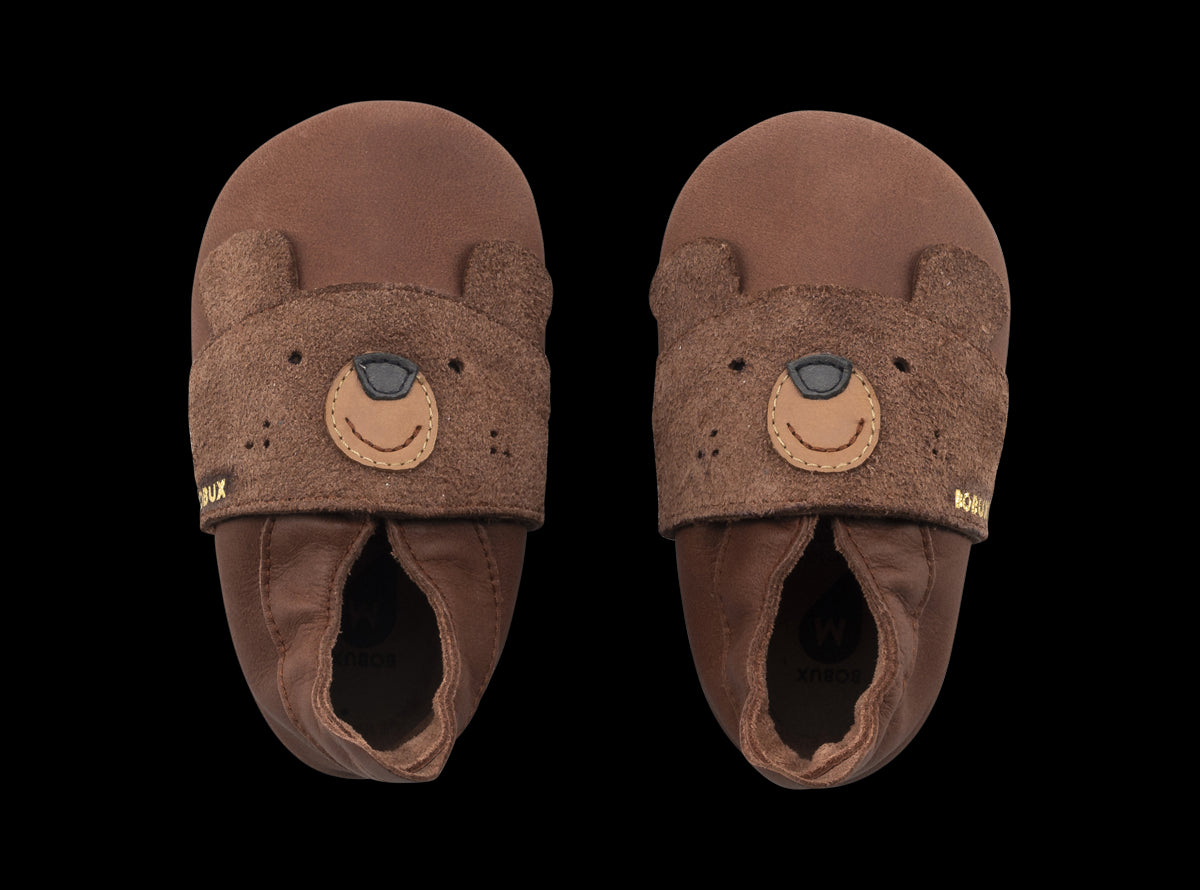 Bobux soft sole papa bear toffee