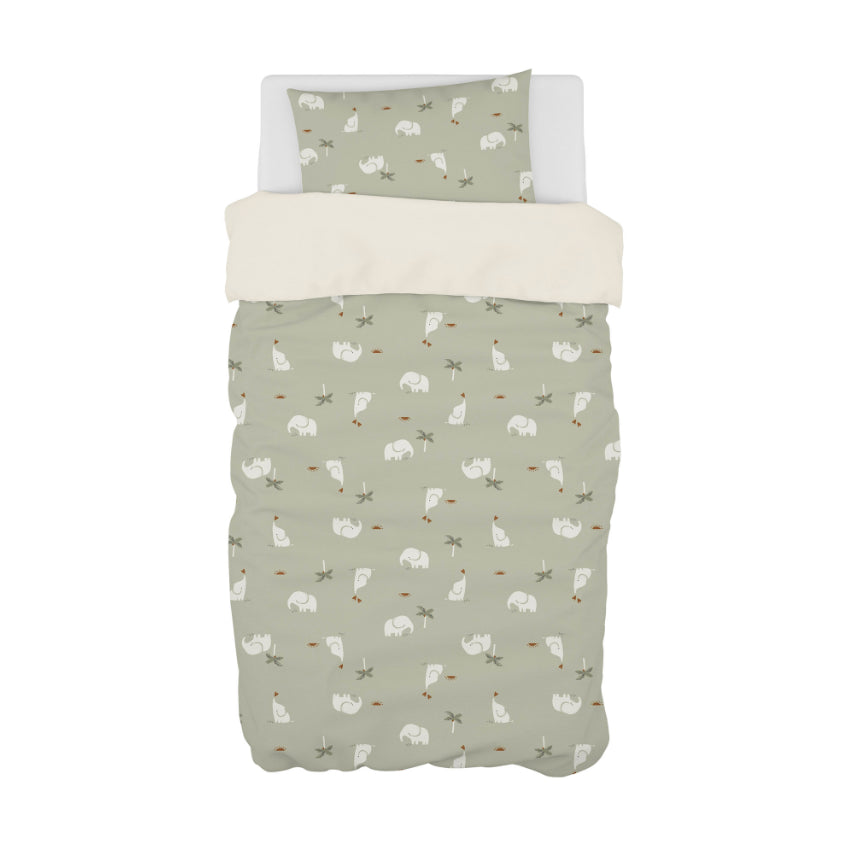 Copripiumino letto con federa Elefanti Picci