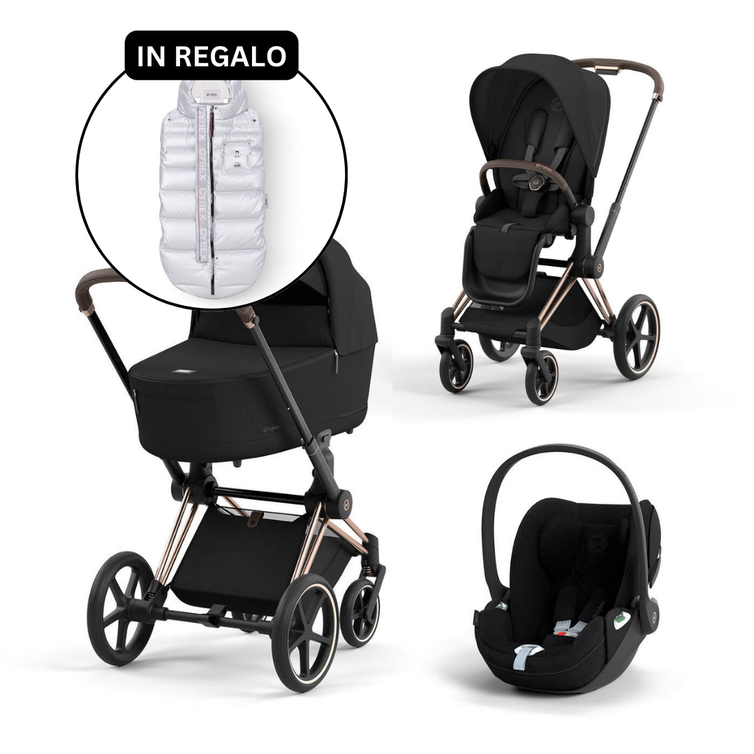 Trio Priam Platinum Cybex + Sacco termico Platium