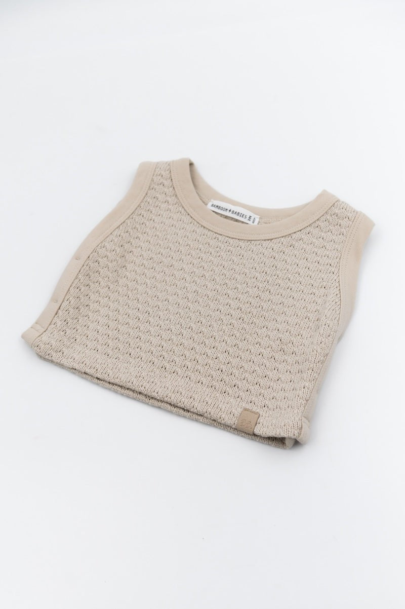 Shirt canotta smanicata in maglia Bamboom