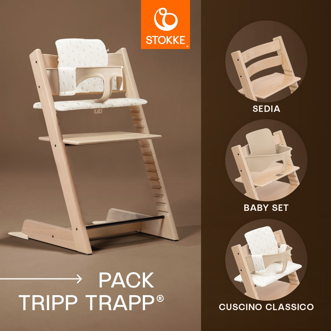 Tripp Trapp + Baby Set e Cuscino Stokke