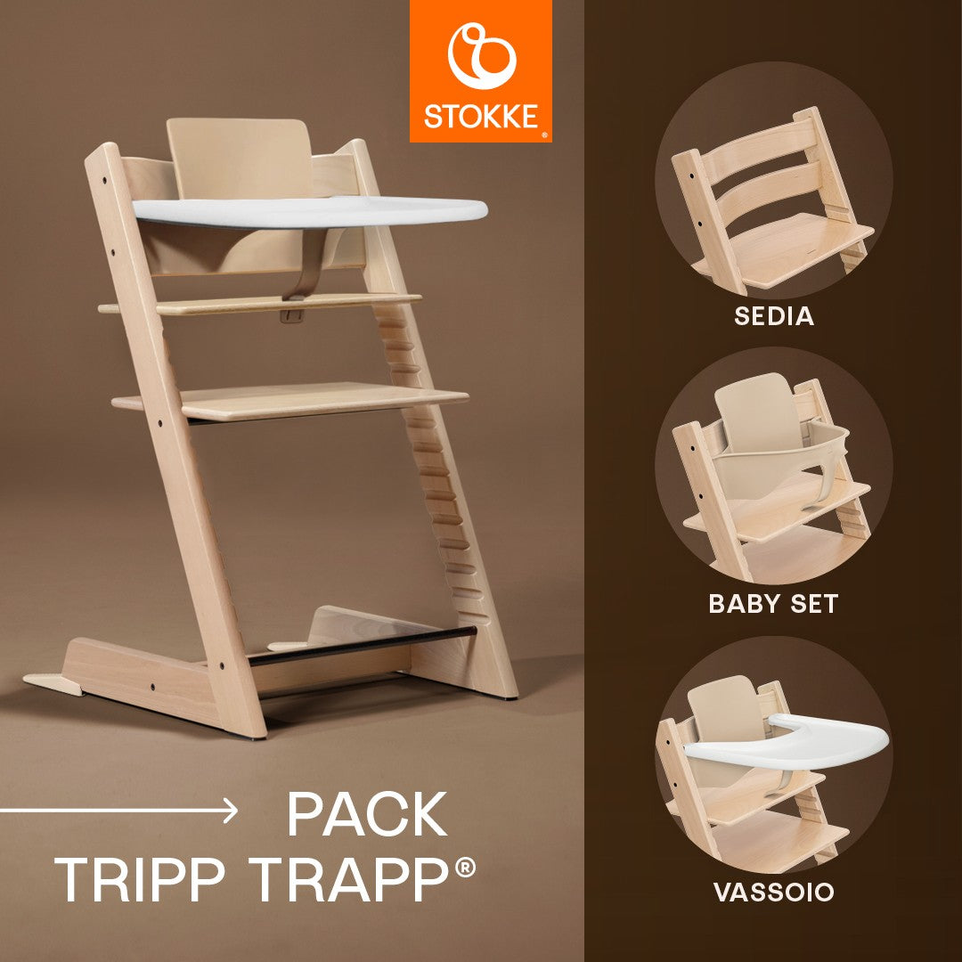 Tripp Trapp + Baby Set e Vassoio Stokke