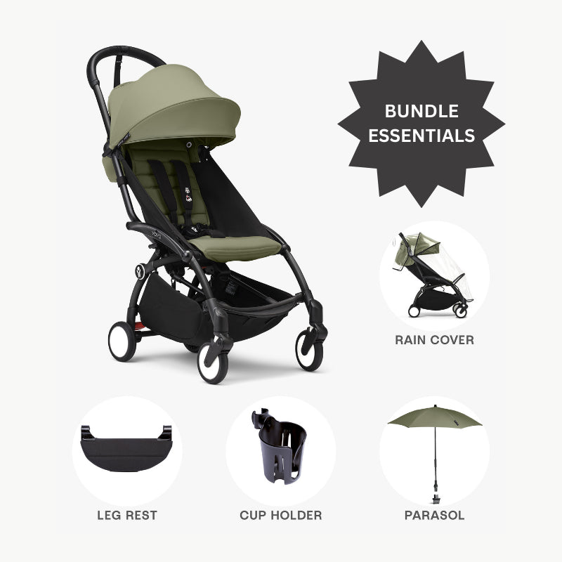 Passeggino YOYO³ 6+ con parapioggia, poggiagambe, parasole e portabicchiere Stokke