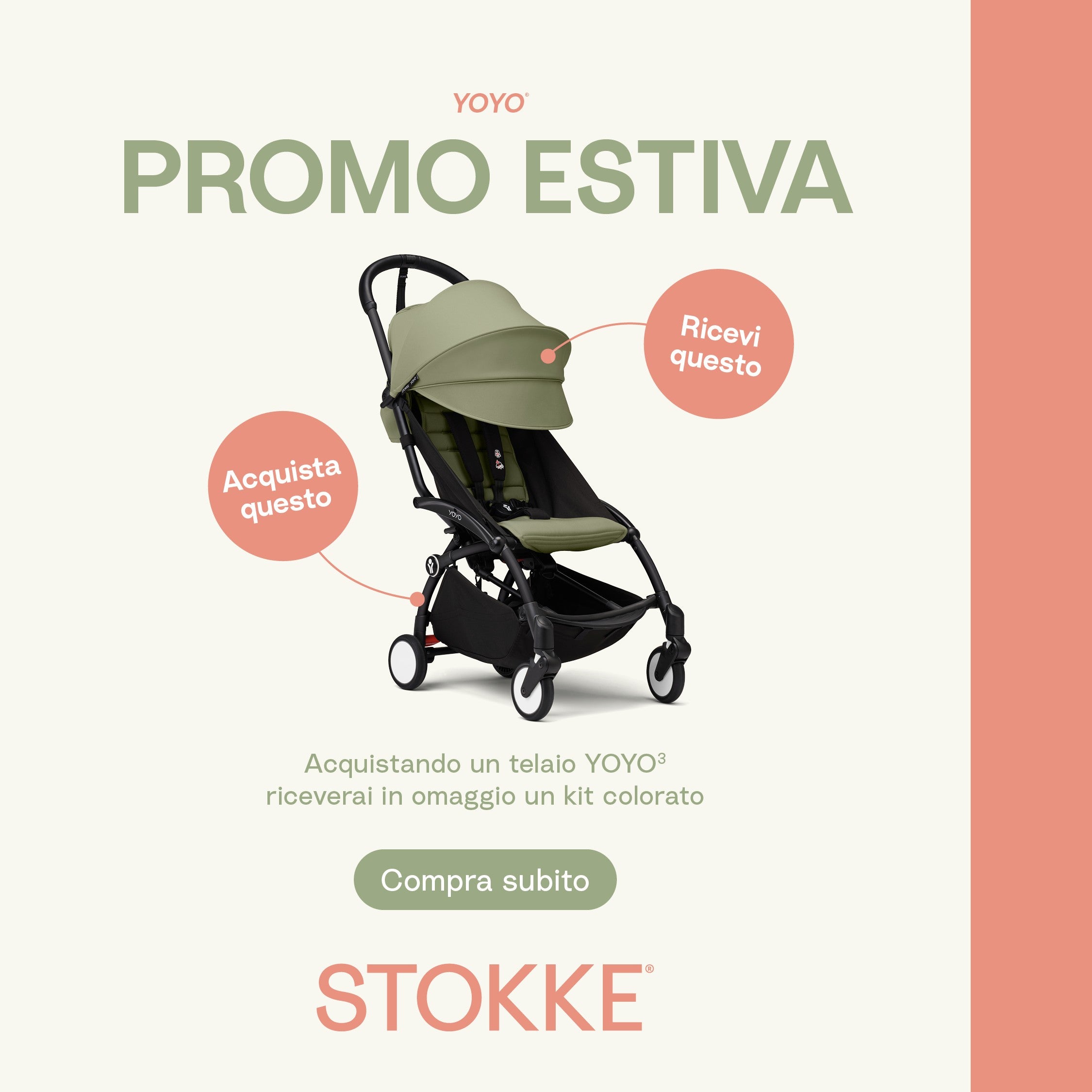 Passeggino YOYO³ 6+ Stokke