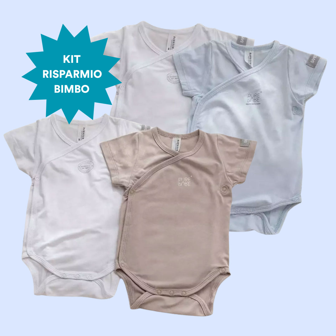 Multipack Body Maniche Corte Bimbo Bamboom
