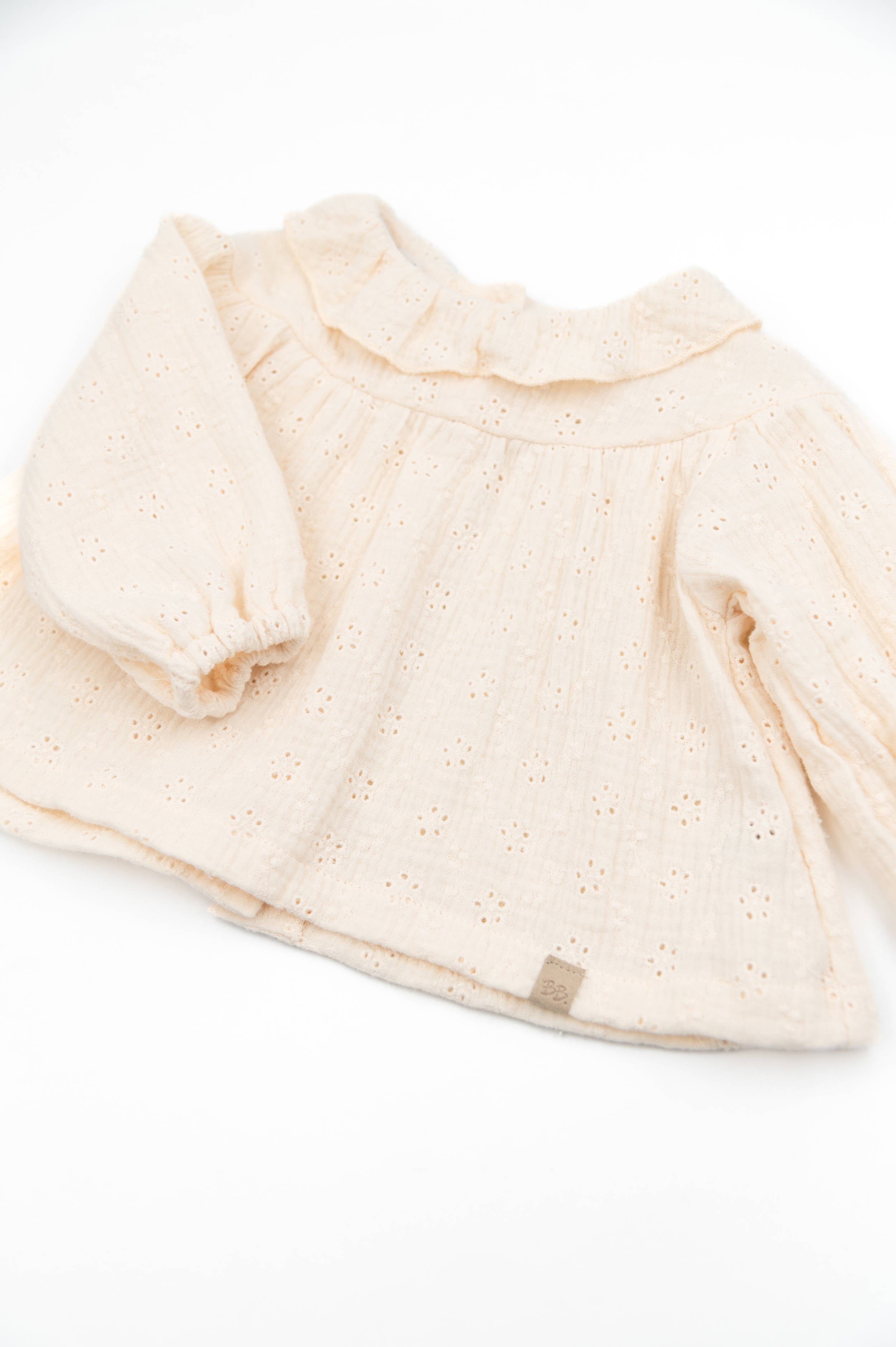 Camicia con colletto ampia Warm White Bamboom