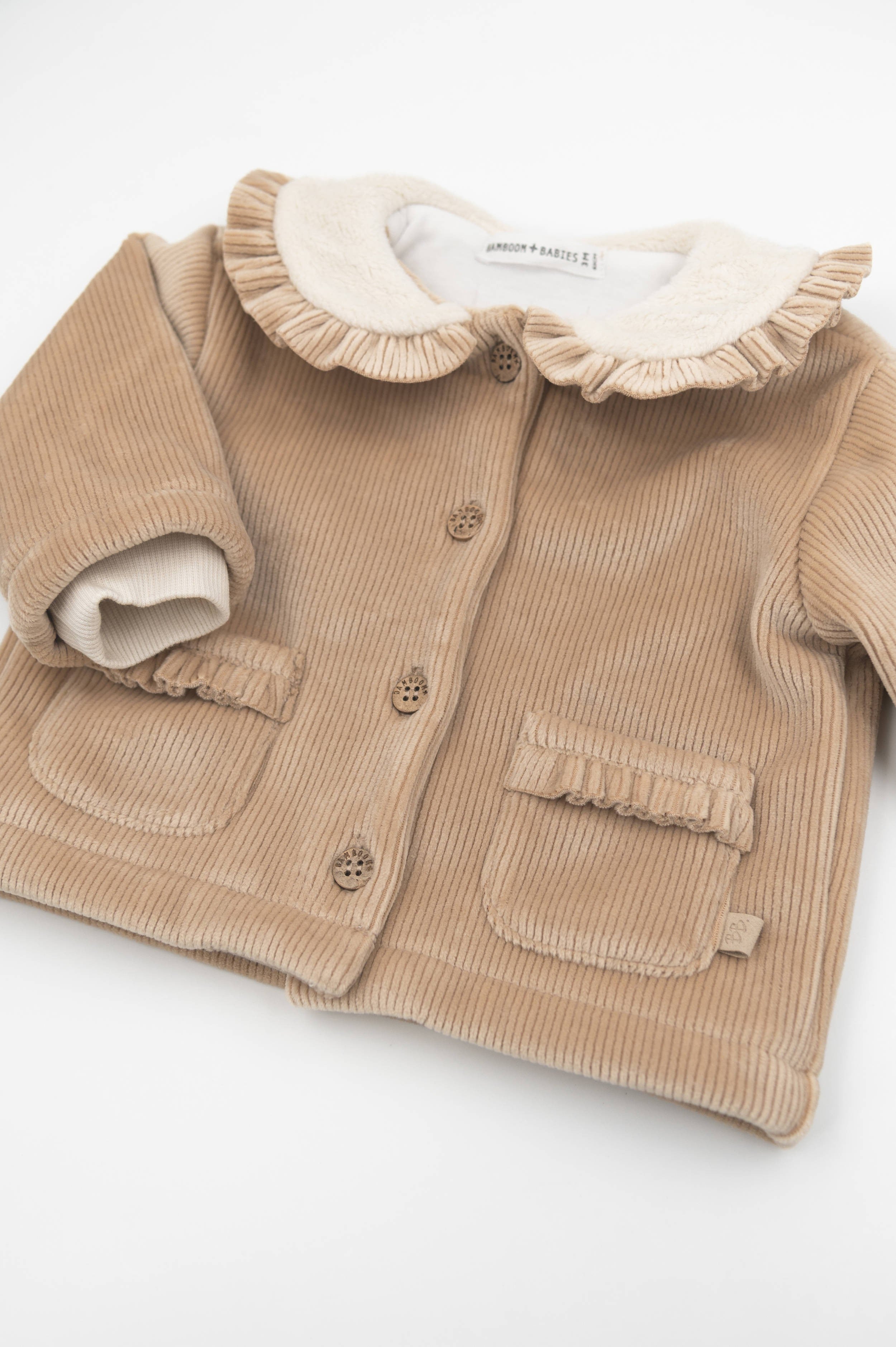 Giacca Curderoy con collo Teddy Bamboom
