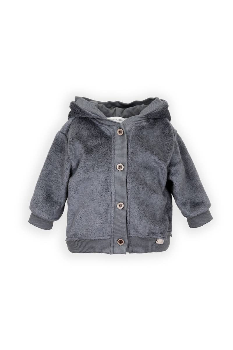 Giacca bomber Teddy con cappuccio Midnight blu Bamboom