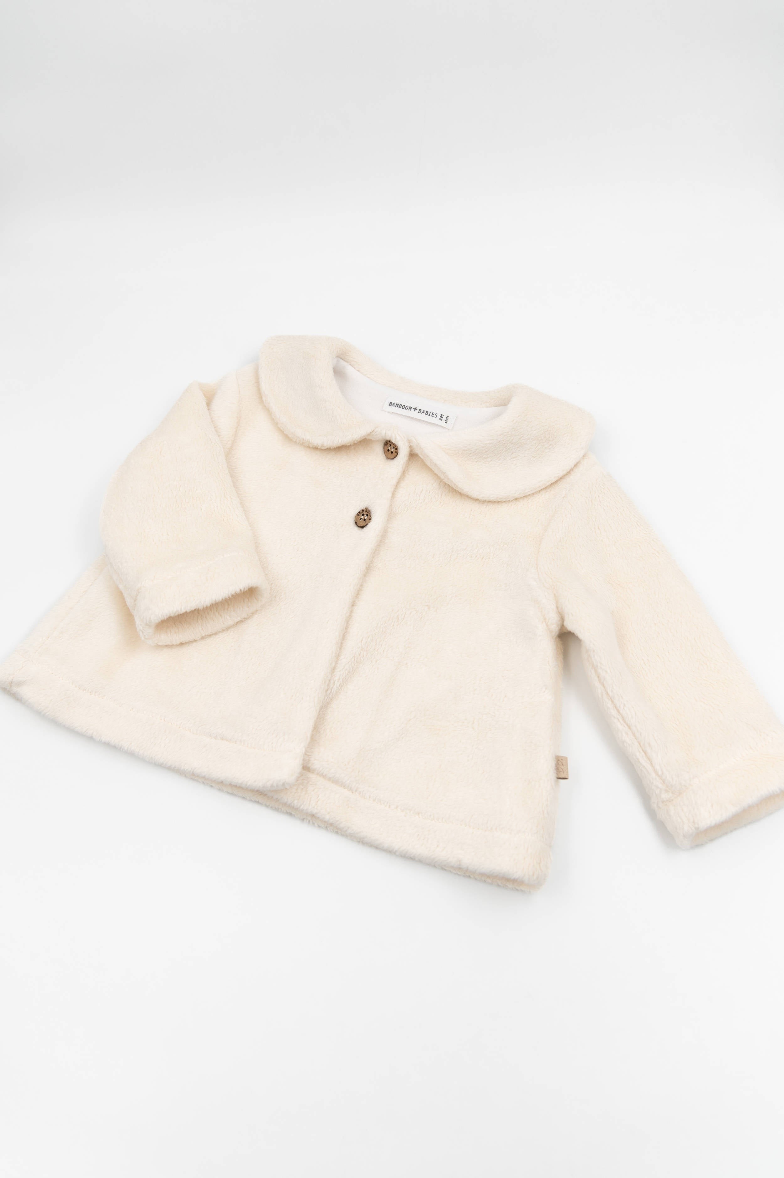 Cappotto Bimba Teddy Warm White Bamboom