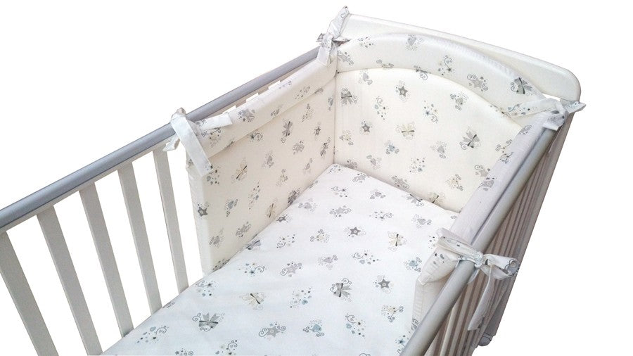 Coordinato tessile lettino Elegance 4 pz Questibimbi