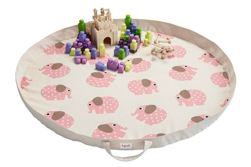 Tappeto Gioco e Borsa 2-in-1 Elefante 3 Sprouts
