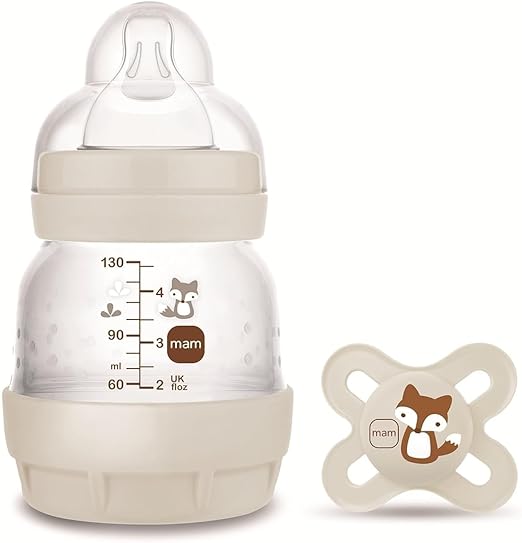 Biberon Easy Start 130 ml + ciuccio Original start MAM