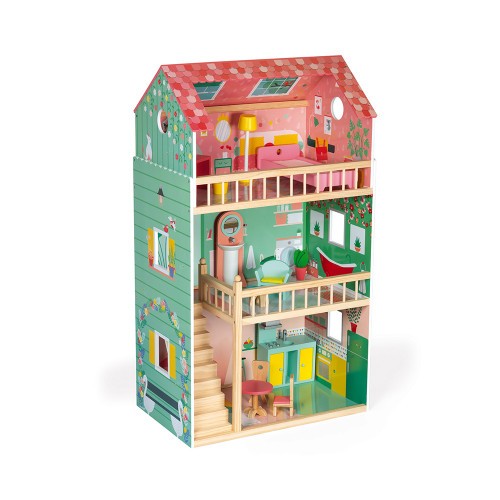 Maxi Casa delle Bambole in legno Happy Day Janod